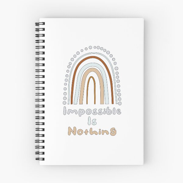 Item preview, Impossible is nothing motivational boho rainbow designed and sold by Awesome 4 all.