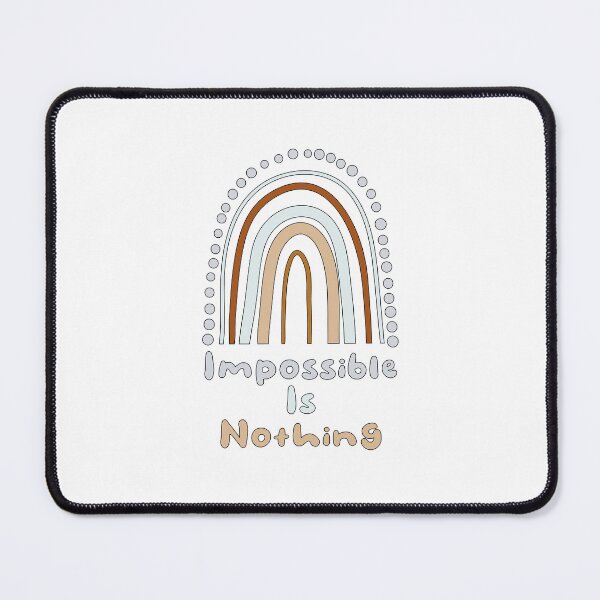 Item preview, Impossible is nothing motivational boho rainbow designed and sold by Awesome 4 all.