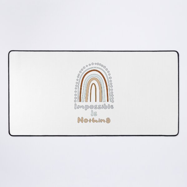 Item preview, Impossible is nothing motivational boho rainbow designed and sold by Awesome 4 all.