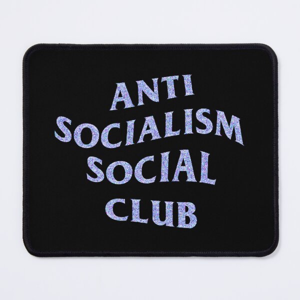 Item preview, Faux Glitter Anti Socialism Social Club - Baby Purple designed and sold by AuntieVaxxer Official Shop.