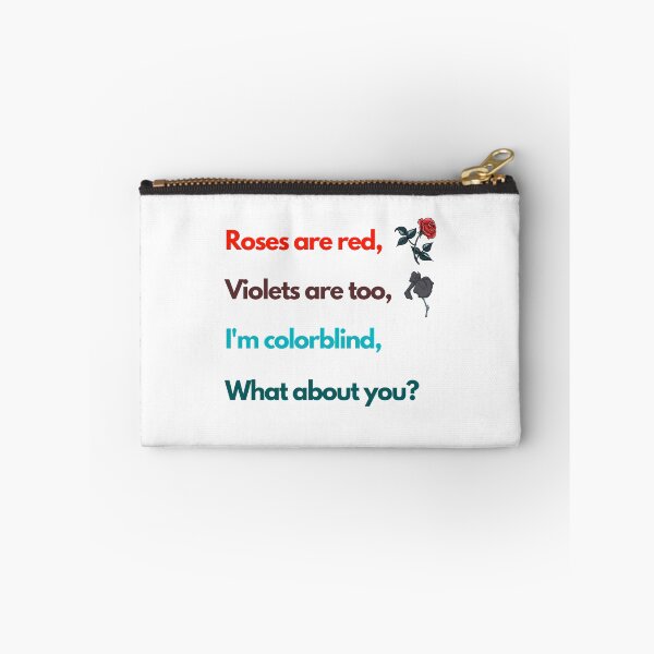 Item preview, Roses Are Red Colorblind (Tritanopia) designed and sold by Esperanta Arto.