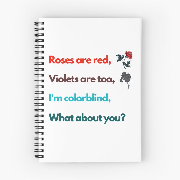 Item preview, Roses Are Red Colorblind (Tritanopia) designed and sold by Esperanta Arto.