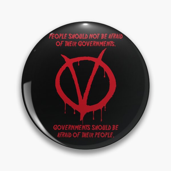 Item preview, V For Vendetta - Governments should be afraid of their people Graffiti designed and sold by sibso.