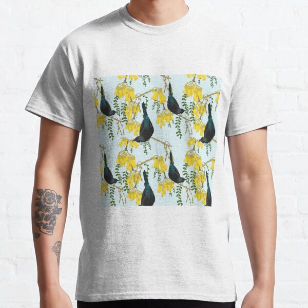 Tuis in the Kowhai Flowers Classic T-Shirt