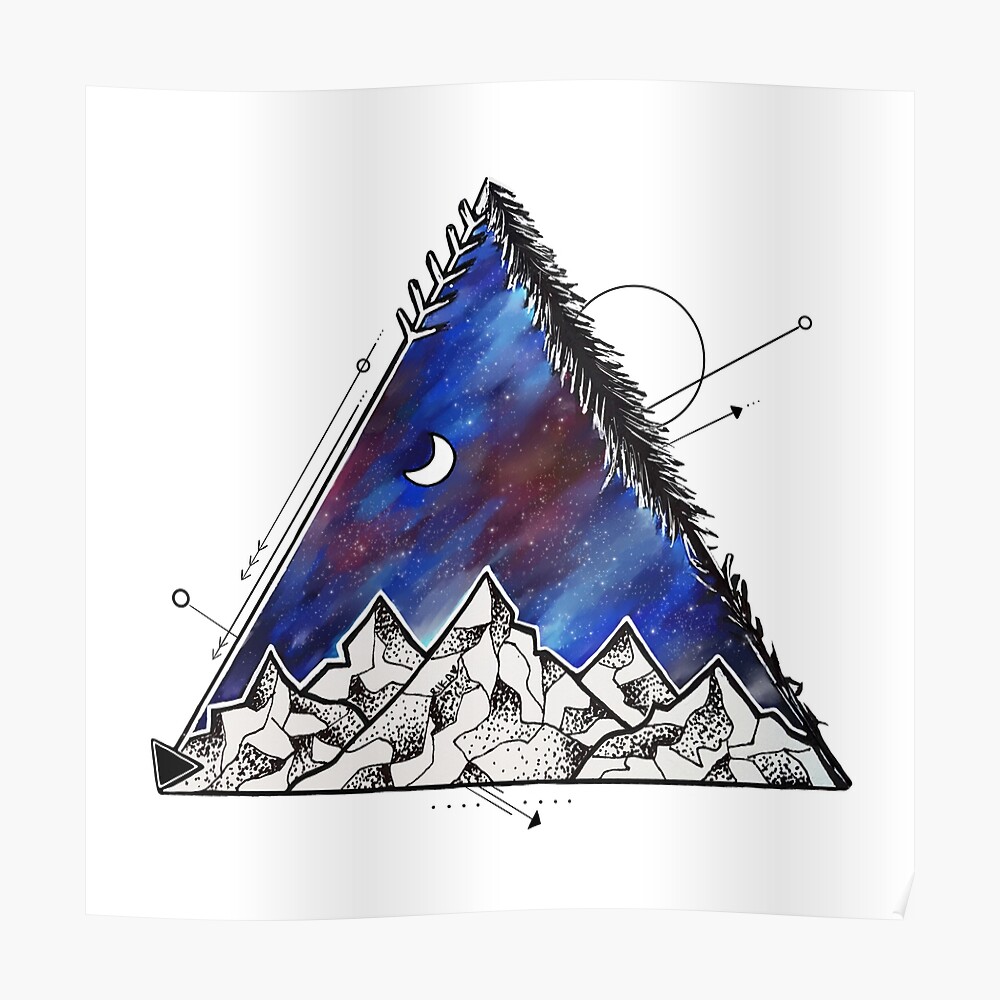 aesthetic triangle painting