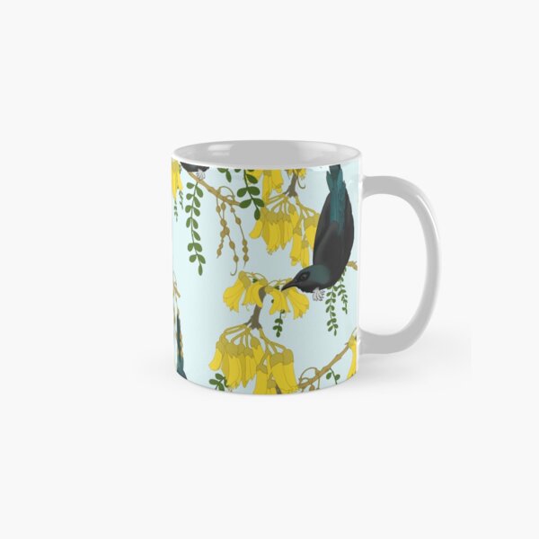Tuis in the Kowhai Flowers Classic Mug