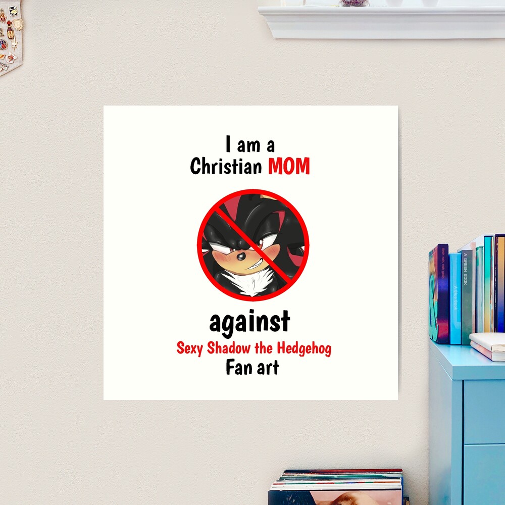 Original I Am A Christian Mom Against Sexy Shadow The Hedgehog Fan Art  shirt - Limotees