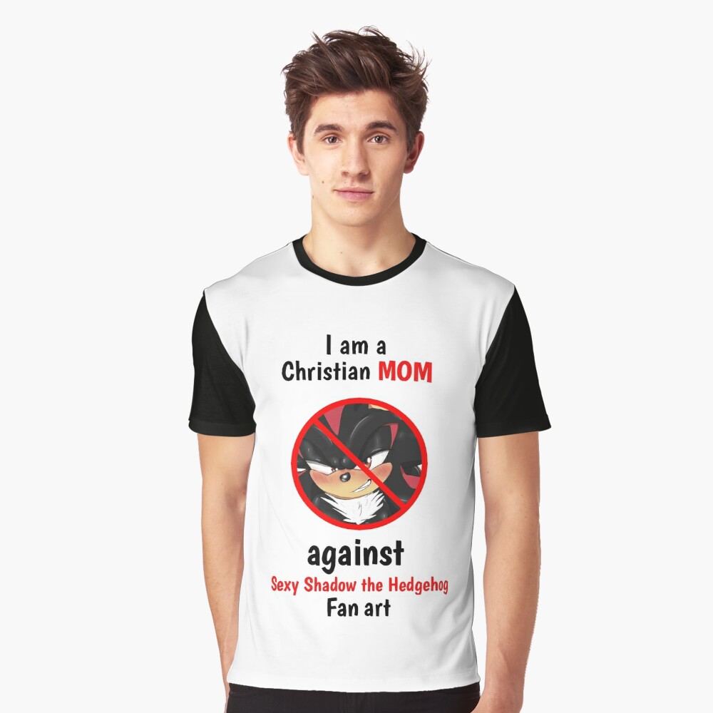 Original I Am A Christian Mom Against Sexy Shadow The Hedgehog Fan Art  shirt - Limotees