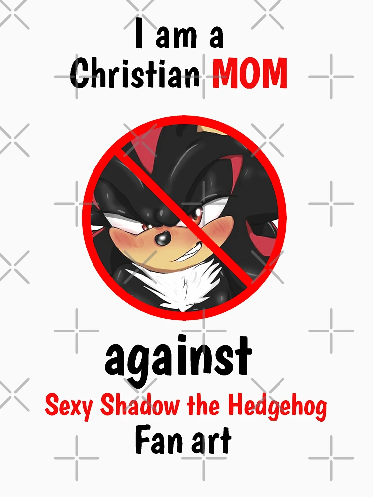 Original I Am A Christian Mom Against Sexy Shadow The Hedgehog Fan Art  shirt - Limotees