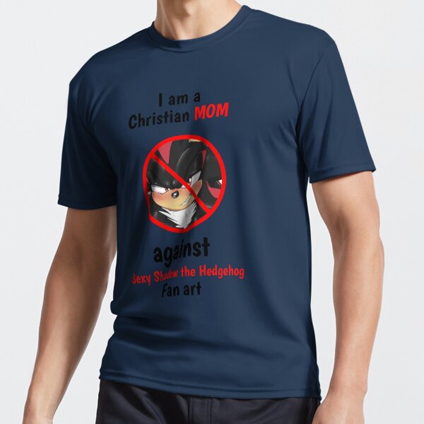 Original I Am A Christian Mom Against Sexy Shadow The Hedgehog Fan Art  shirt - Limotees