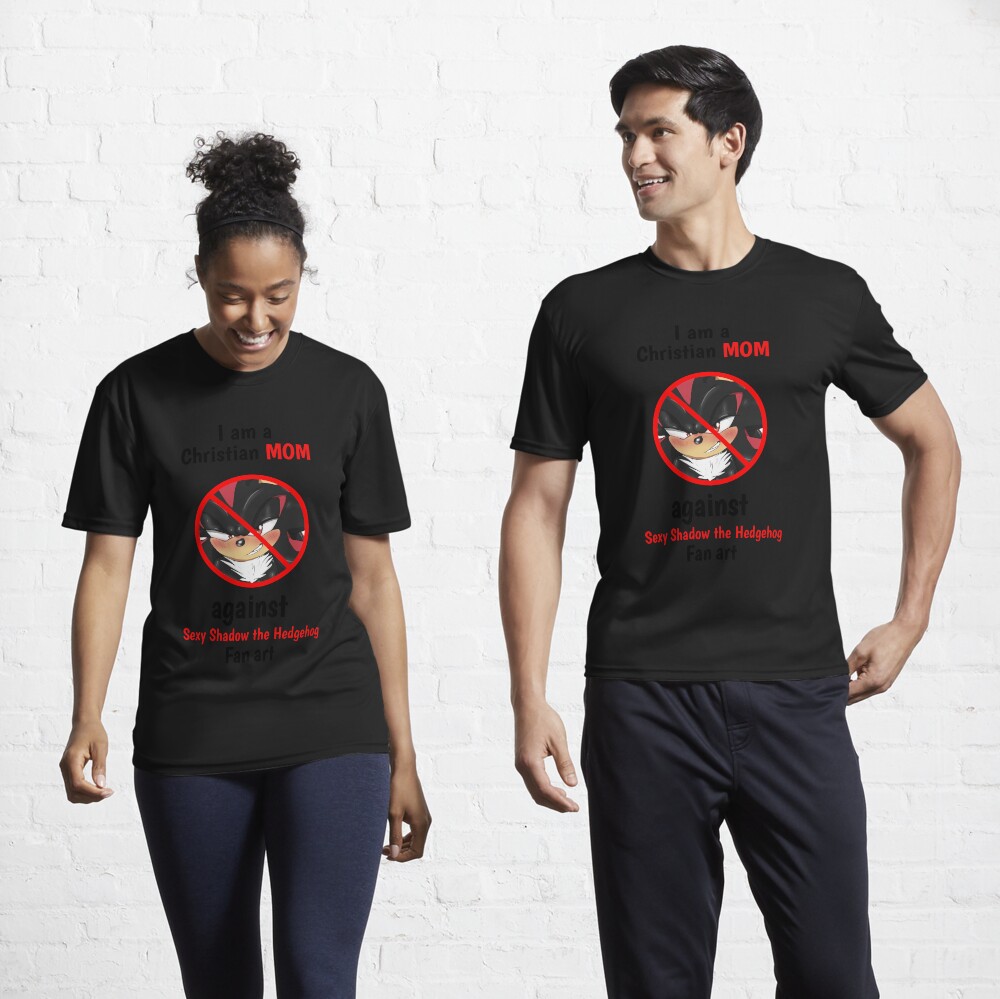 Original I Am A Christian Mom Against Sexy Shadow The Hedgehog Fan Art  shirt - Limotees