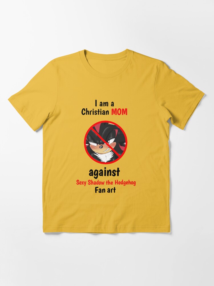 Original I Am A Christian Mom Against Sexy Shadow The Hedgehog Fan Art  shirt - Limotees