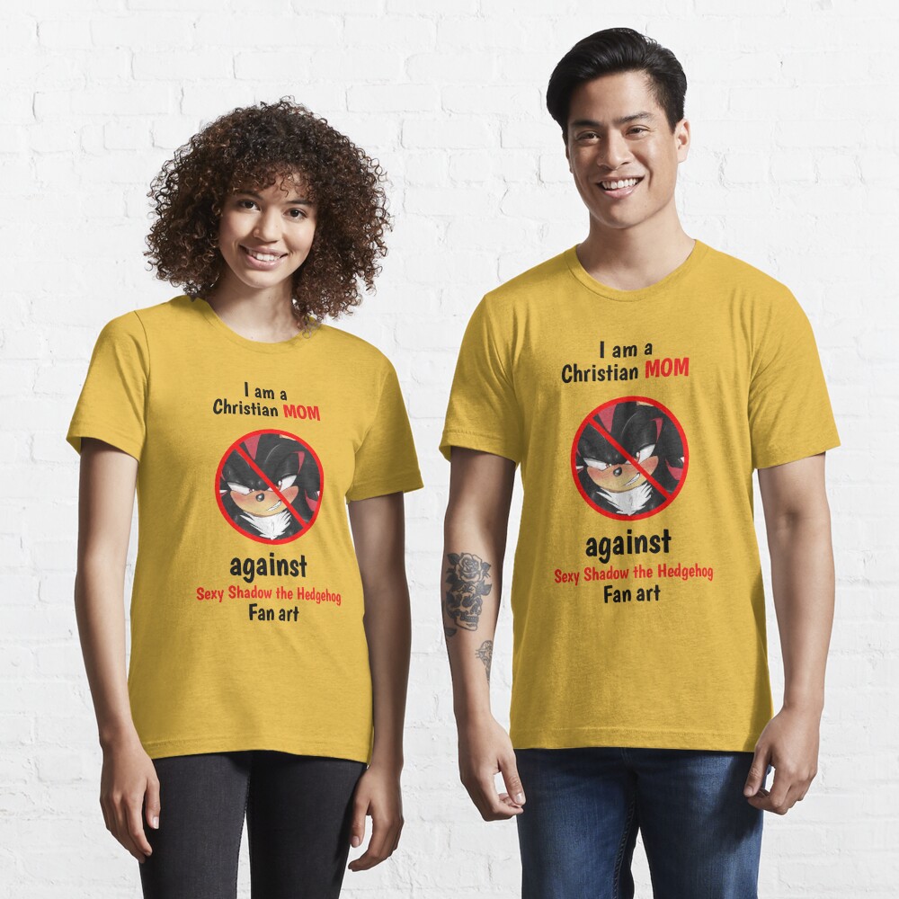 Original I Am A Christian Mom Against Sexy Shadow The Hedgehog Fan Art  shirt - Limotees