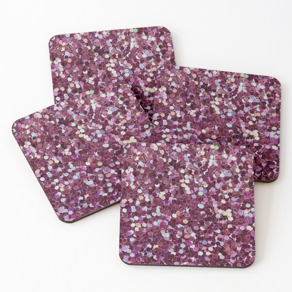 Aperçu de l'œuvre Confettis Hexagone Paillettes Violet Rose Baie Foncé Rose créée et vendue par kattakitty.