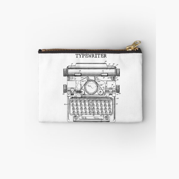 Item preview, Vintage Typewriter Patent Type Writing Machine designed and sold by HeatherMoonArt.