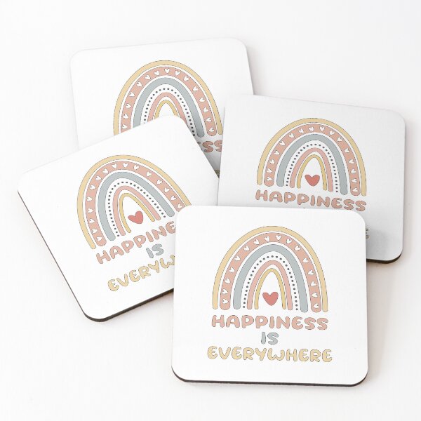 Item preview, Happiness is everywhere motivational boho rainbow  designed and sold by Awesome 4 all.