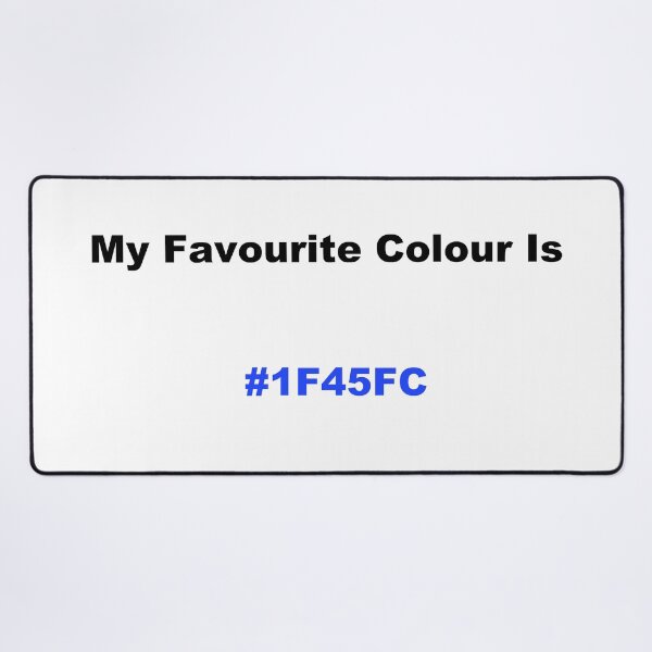 Item preview, My Favourite Colour Is #1F45FC designed and sold by kiippers.