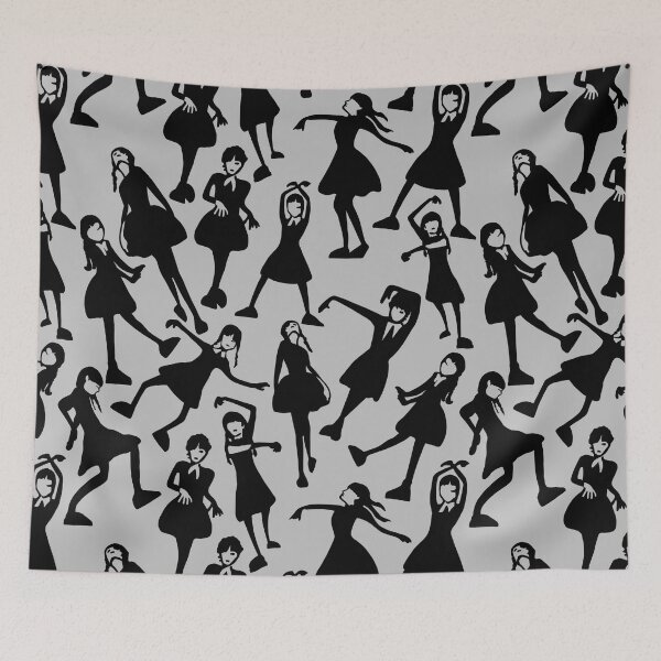 Item preview, Wednesday's Dance Moves All Over Print & Sticker Pack designed and sold by Unhinged Heather.