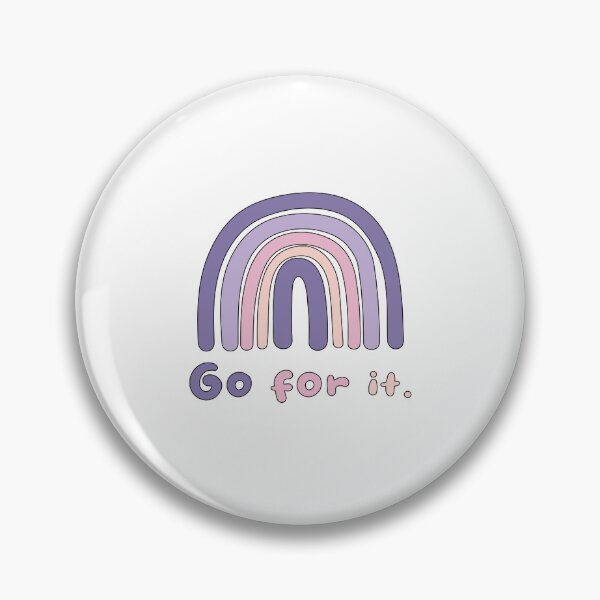 Item preview, Go for it motivational boho rainbow pink & purple designed and sold by Awesome 4 all.