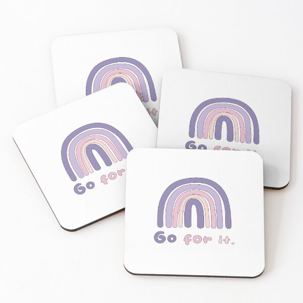 Item preview, Go for it motivational boho rainbow pink & purple designed and sold by Awesome 4 all.