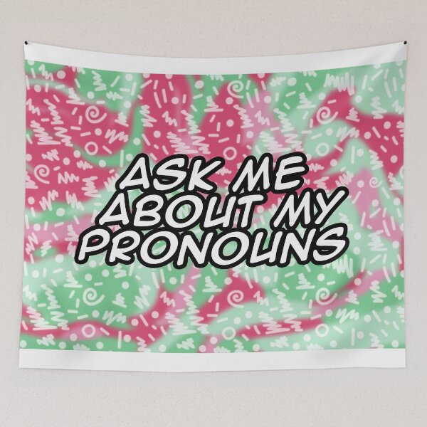 Item preview, abrosexual ask me about my pronouns designed and sold by Jemjae1112.