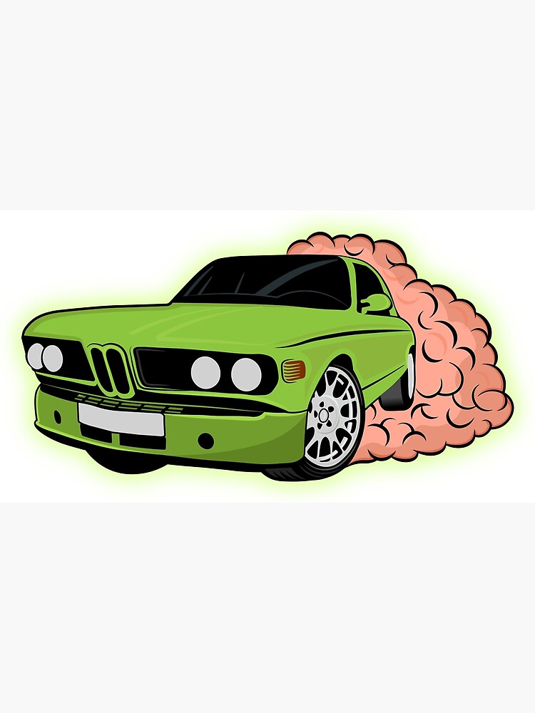 Poster for Sale avec l'œuvre « voiture à la dérive, à la dérive, à la  dérive, dessin de voiture à la dérive, voiture classique, cadeaux de voiture  » de l'artiste teesigner34