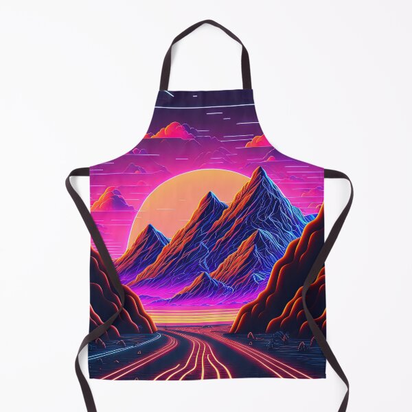 Item preview, Retro Sunrise: A Synthwave Journey Through the Mountains designed and sold by Mullet Monkey.