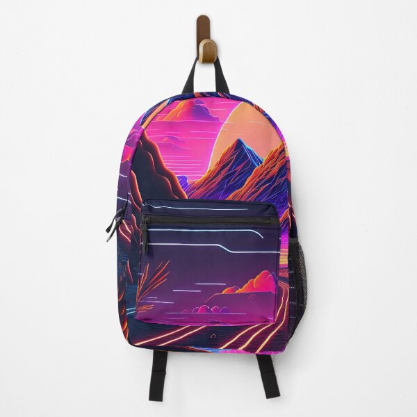 Item preview, Retro Sunrise: A Synthwave Journey Through the Mountains designed and sold by Mullet Monkey.