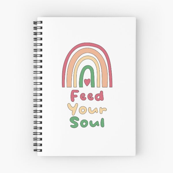 Item preview, Feed your soul motivational colorful boho rainbow designed and sold by Awesome 4 all.