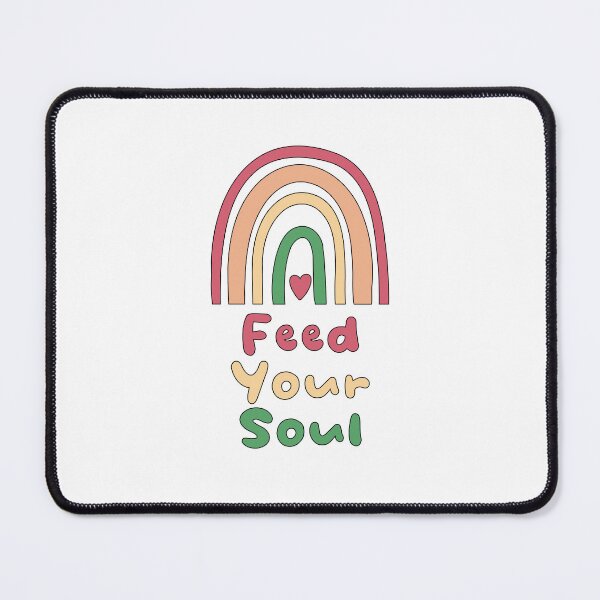 Item preview, Feed your soul motivational colorful boho rainbow designed and sold by Awesome 4 all.