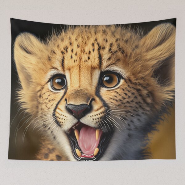 Item preview, Lui the cheetah baby designed and sold by EnjoyDigitalArt.