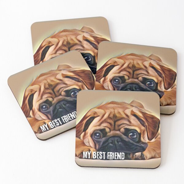 Item preview, My Best Friend is a Pug designed and sold by It's On Backwards.
