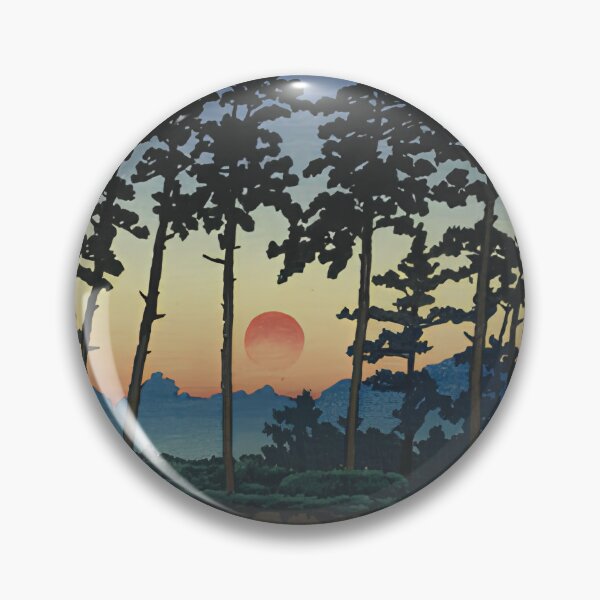 Item preview, Kawase Hasui Artist- Sunset at Ichinokura, Ikegami designed and sold by TeeARTHY.