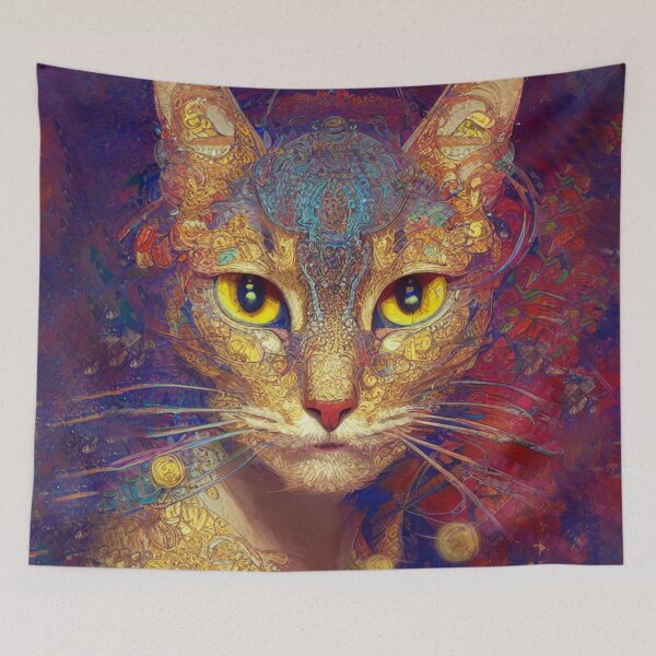 Item preview, Contemporary Cat Portrait - 3 designed and sold by Julia Rudens.