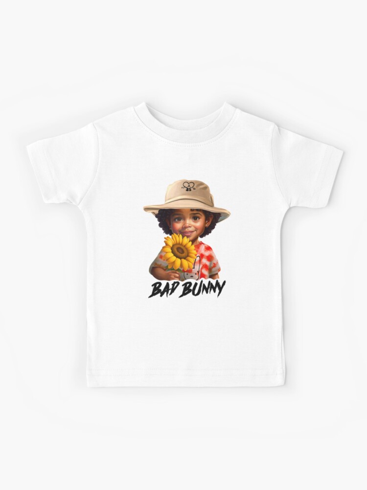 Bad Bunny in Los Angeles Baseball Jersey Kids T-Shirt for Sale by OmoYolo