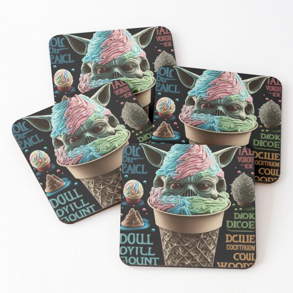 Item preview, Colorful cosmic grunt ice cream waffle cone designed and sold by osssoconcept.
