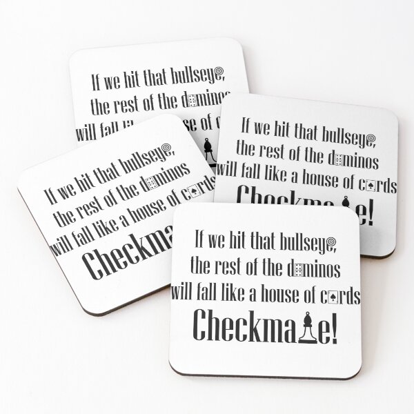 Item preview, Checkmate - Bullseye - Cards - Chess - Funny TV Quotes designed and sold by Fiazudeen Mitchell.