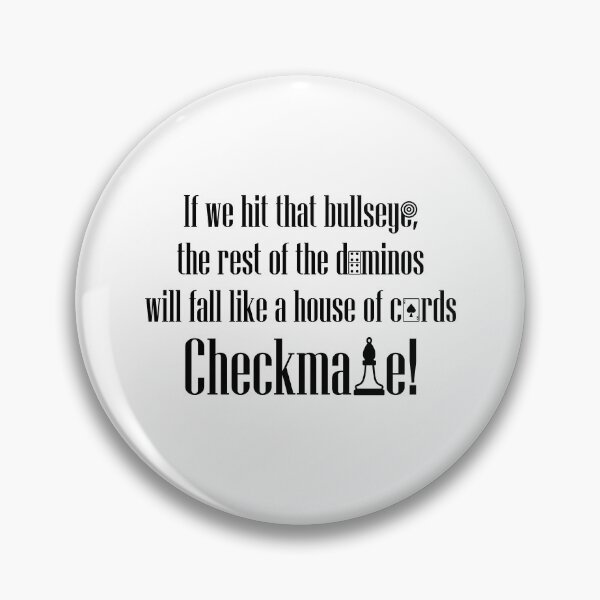 Item preview, Checkmate - Bullseye - Cards - Chess - Funny TV Quotes designed and sold by Fiazudeen Mitchell.