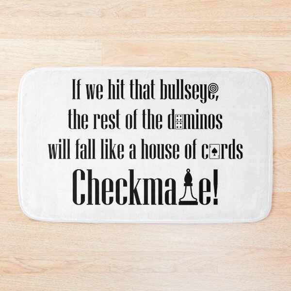 Item preview, Checkmate - Bullseye - Cards - Chess - Funny TV Quotes designed and sold by Fiazudeen Mitchell.