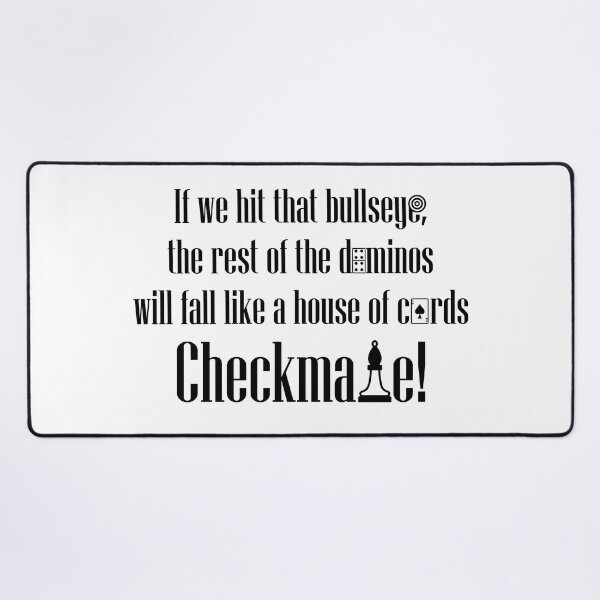 Item preview, Checkmate - Bullseye - Cards - Chess - Funny TV Quotes designed and sold by Fiazudeen Mitchell.