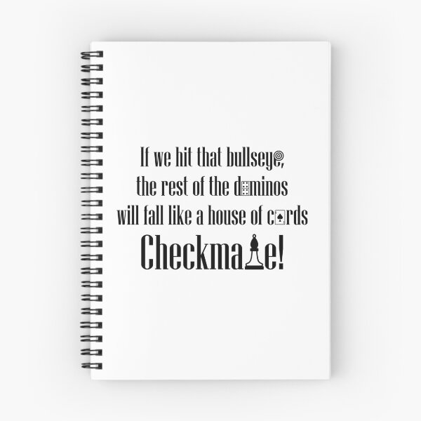 Item preview, Checkmate - Bullseye - Cards - Chess - Funny TV Quotes designed and sold by Fiazudeen Mitchell.