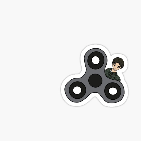 "Levi Fidget Spinner Meme AOT" Sticker for Sale by TheAnimatedCat
