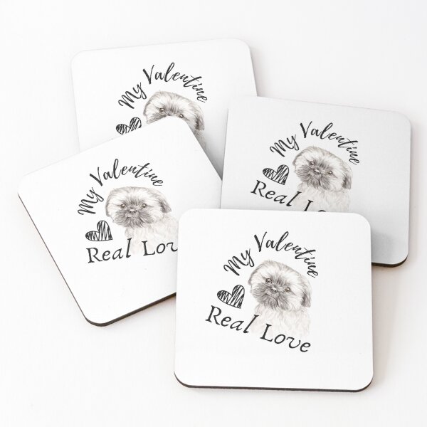 Item preview, My Valentine real love. dog valentine real love, dog,  - dog lover designed and sold by K.M. Creations.