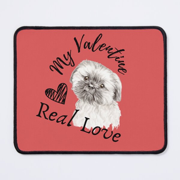 Item preview, My Valentine real love. dog valentine real love, dog,  - dog lover designed and sold by K.M. Creations.