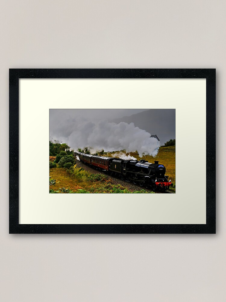 Alternate view of The Jacobite Steam Train. Framed Art Print