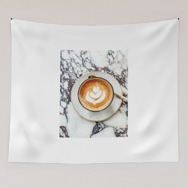 Item preview, Latte, Marble Background  designed and sold by newburyboutique.