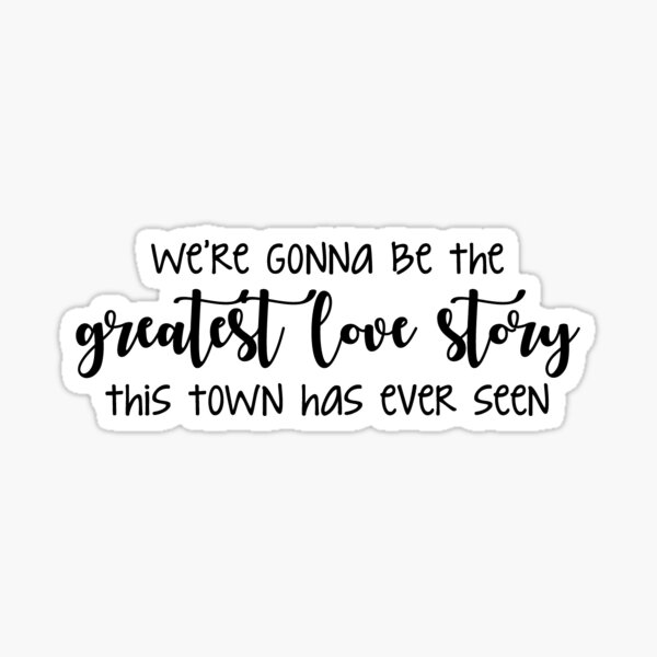 LANCO Greatest Love Story Grey Heart Song Lyric Wall Art Print