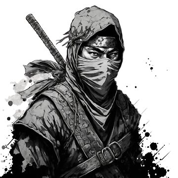 White Ninja , Assassin Art Board Print for Sale by EsT-shop