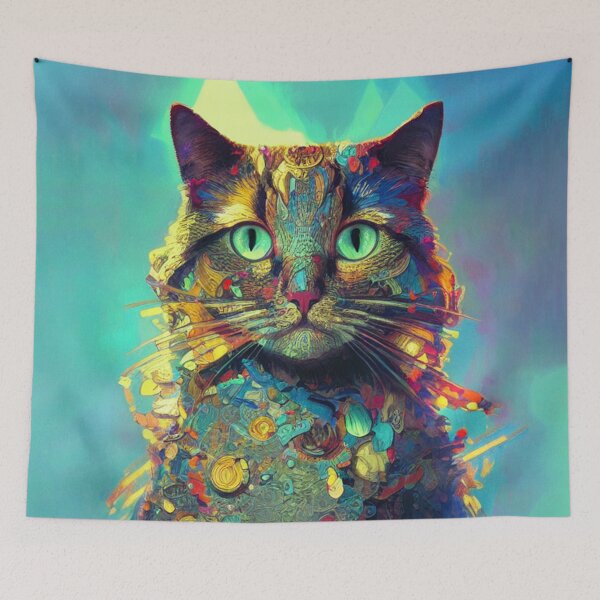 Item preview, Contemporary Cat Portrait - 4 designed and sold by Julia Rudens.