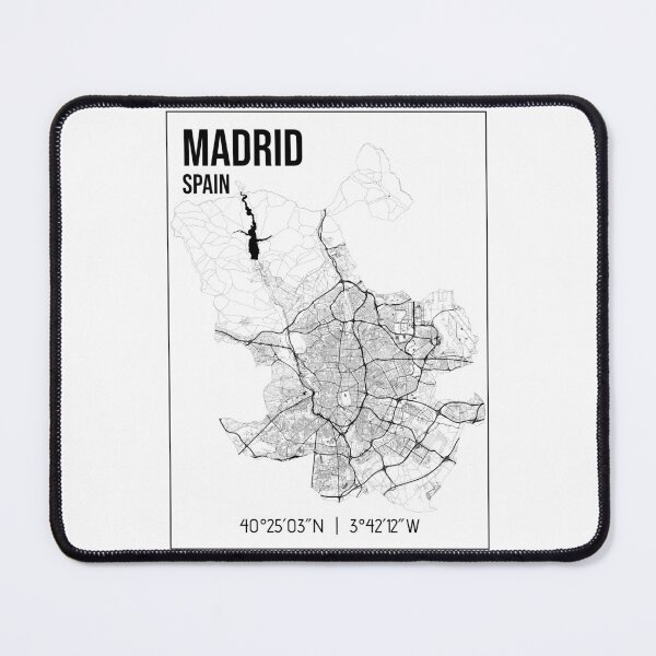 Item preview, Madrid - minimalistic map of the capital city of Spain designed and sold by jnt1981.